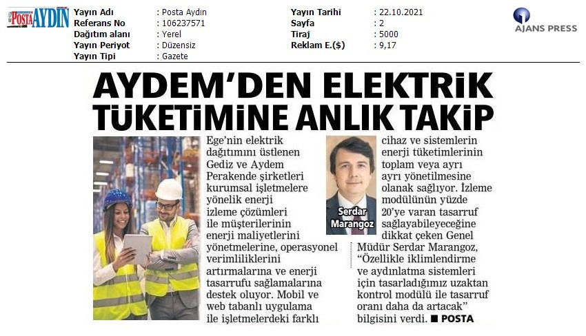  Enerji İzleme Ürünleri 